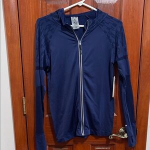 Climawear Muse Navy Seamless Zip-Up Hoodie